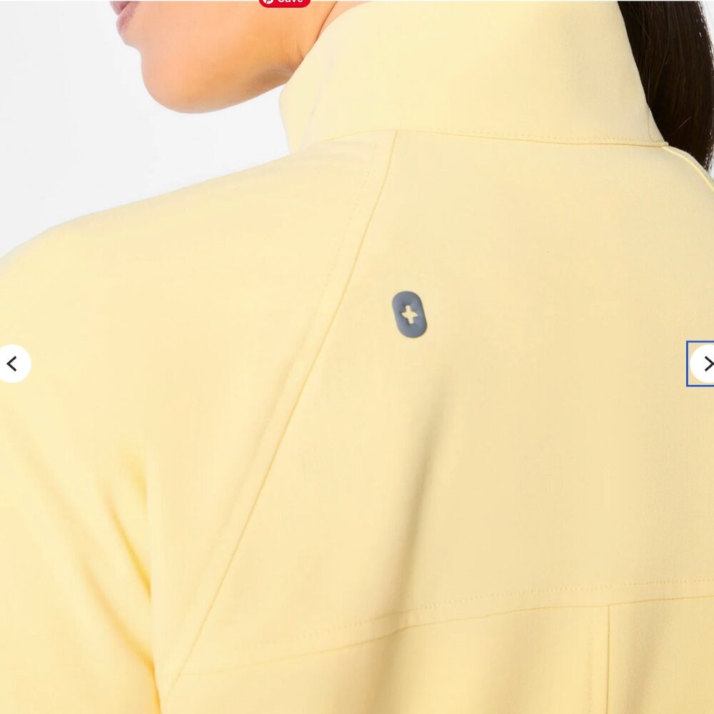 SYDNEY SCRUB JACKET BUTTER YELLOW - Picture 8 of 10